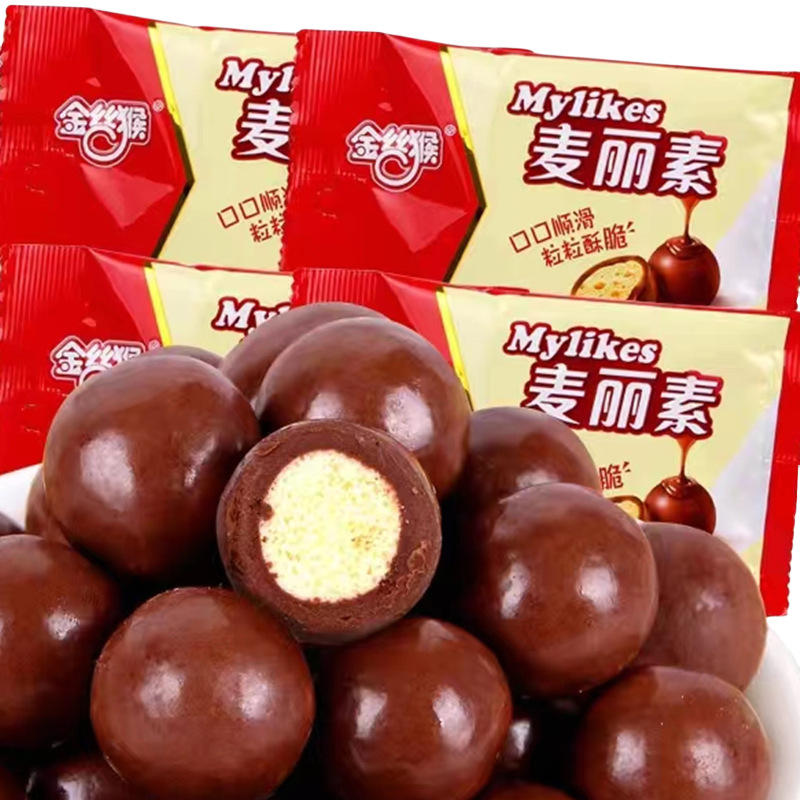 金丝猴80g麦丽素(代可可脂巧克力制品) 休闲零食 批发