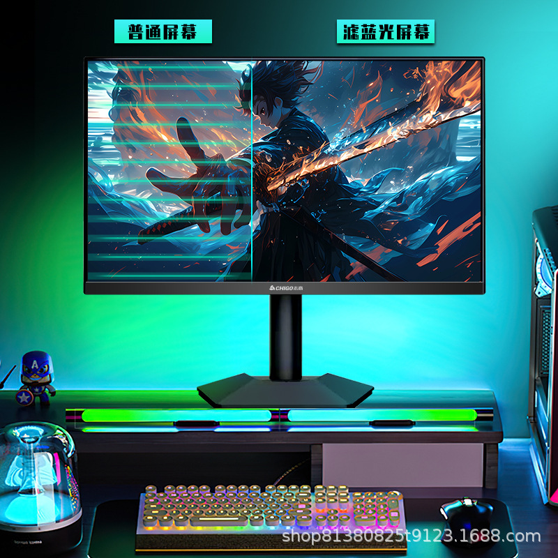 Chigo 27inch Ips Computer Monitor 4K75Hz Ultra-High Definition Designer Clip Filter Blue Light High Color Gamut Screen