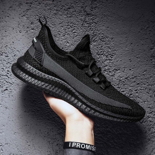 2024 New Sports Men's Running Shoes Korean Style Fashionable Casual Shoes Wholesale Feiwei Breathable Men's Shoes
