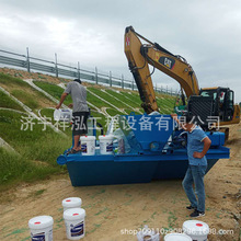 U型槽现浇水渠成型机 农田水沟渠道梯形滑模机