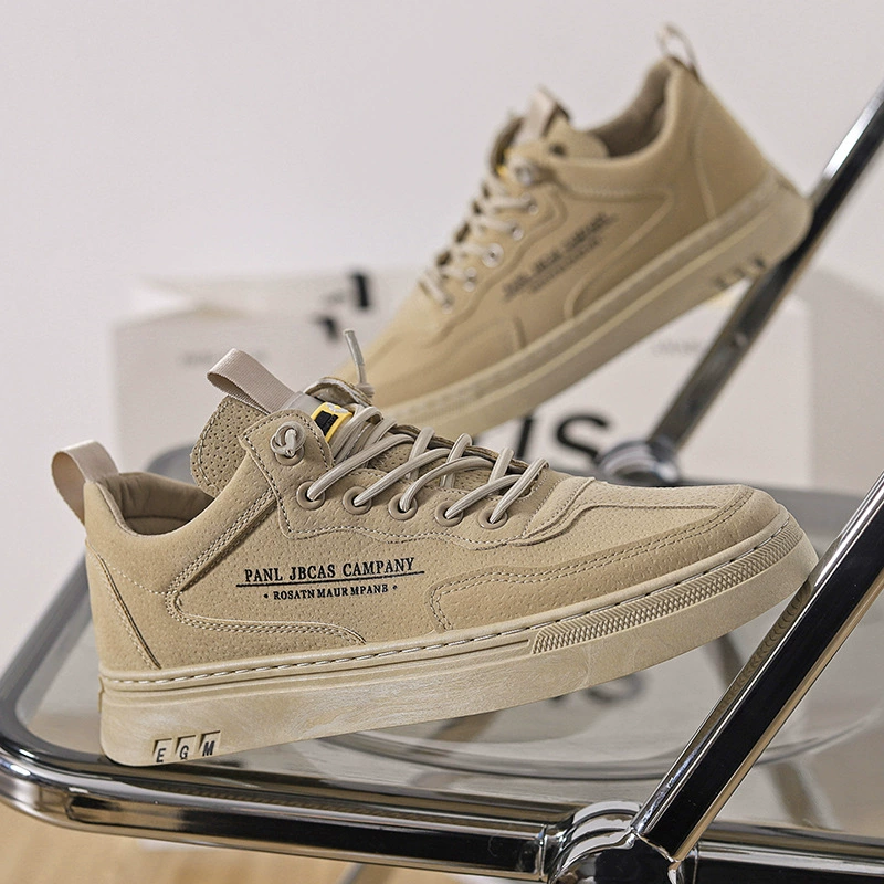 Мужские кроссовки на плоской подошве, универсальная повседневная обувь в стиле ретро, весенние низкие матовые кожаные модные кроссовки в Корейском стиле для молодежи