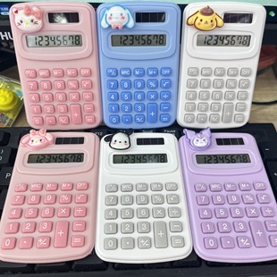 Sanrio Precision Color Computer Kuromi Melody Cinnamon Dog Kt Cat Portable 8-Digit Calculator