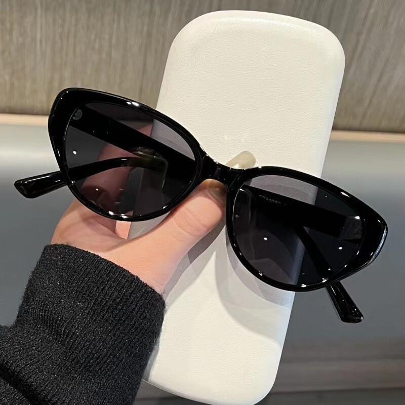 Cat-Eye Tea Brown Sunglasses for Women, Tr90 New Style, Suitable for Square and Round Faces, Sun Protection, High-End Feel, Uv Protection