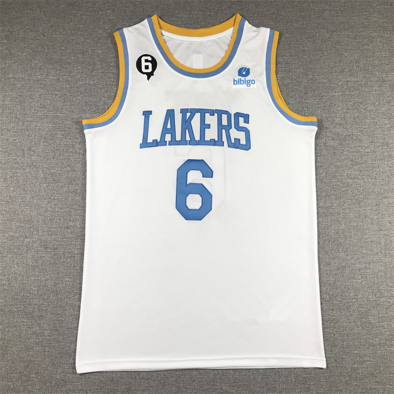 Wholesale Foreign Trade Jersey 23 New Season Lakers No. 6 Lebron James Basketball Uniform Supports Drop Shipping White Wholesale Foreign Trade Jersey 23 New Season Lakers No. 6 Lebron James Basketball Uniform Supports Drop Shipping White