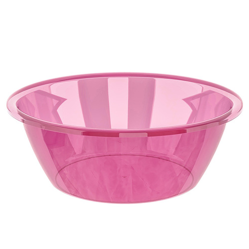 Household plastic transparent basin PET tempered bowl kitchen washbasin plastic basin wholesale foot bath large basin