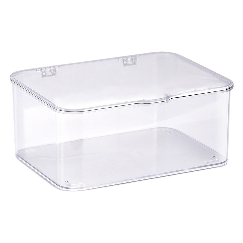 Flip caja de almacenamiento transparente a prueba de polvo Escritorio de gran capacidad organizando gabinete de almacenamiento de teléfono móvil entrega de una pieza de fábrica