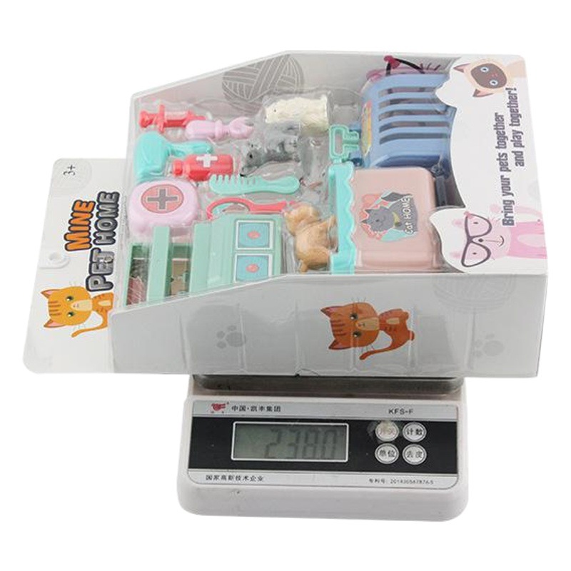 Amazon Venta caliente niños jugar casa juguetes simulación PET CAT Médicos equipo serie ventana caja fábrica al por mayor