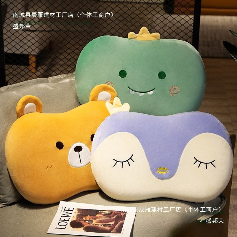 漫画猫腹枕低反発枕非変形寮独身学生クッション頚椎サポート睡眠|undefined