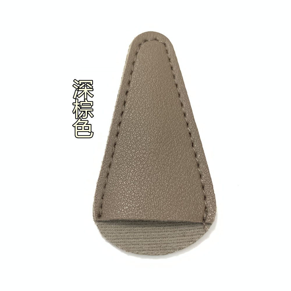 En stock tijeras de pelo nariz cubierta de cuero con seis colores imprimible logotipo tijeras de cejas cubierta protectora tijeras de barba tijeras cruzadas cubierta de almacenamiento