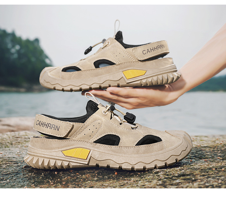 Men's Breathable Mesh Wading Shoes Sports Sandals For Summer_voghion.com