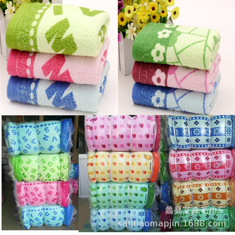 Weak twist cotton printed towel wholesale multi-pattern run Jianghu stall morning market cheap gift face towel wholesale supply Weak twist cotton printed towel wholesale multi-pattern run Jianghu stall morning market cheap gift face towel wholesale supply