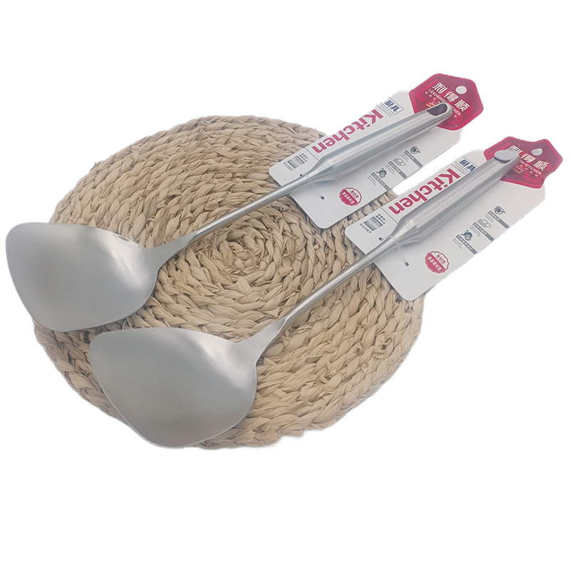 Espátula de cocina L3124 premium color plata, antiadherente, resistente a altas temperaturas, para uso doméstico, 10 yuanes.
