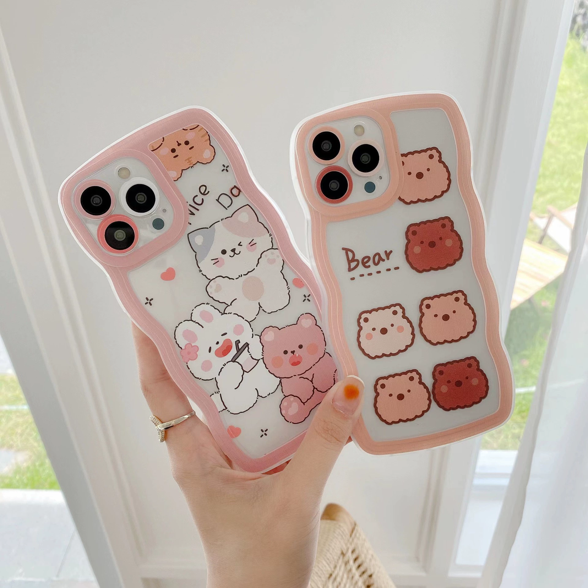 Подходящий чехол для oppoa2pro cartoon wave мобильного телефона reno12 прозрачный окрашенный силиконовый чехол a1 летняя свежесть