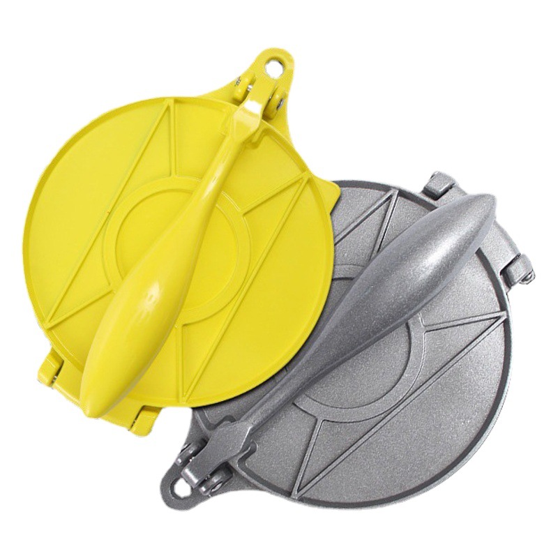 De aluminio de acero inoxidable de color de prensa de la torta mexicana multi-función manual tortillas masa de prensa que forma herramientas de cocina