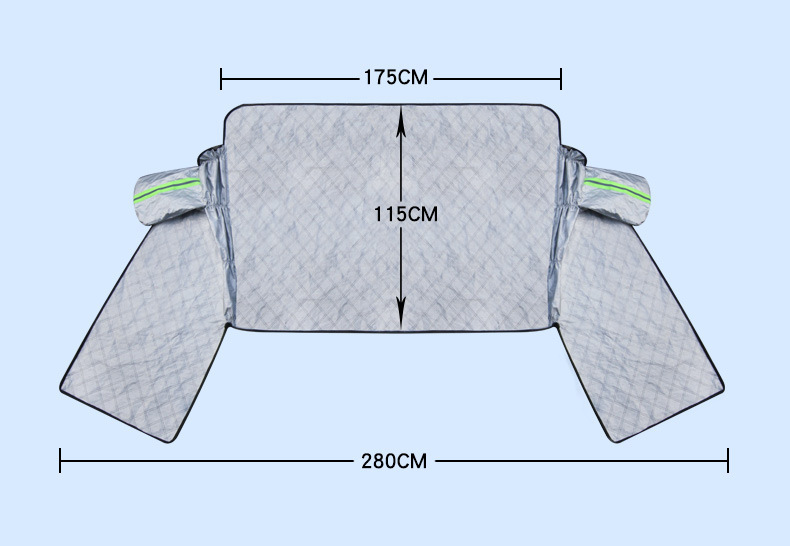 Car Snow Shield Sunshade Anti-Frost Thickened Car Cover Front Windshield Dust-proof Sun-proof Car Cover Upgrade
