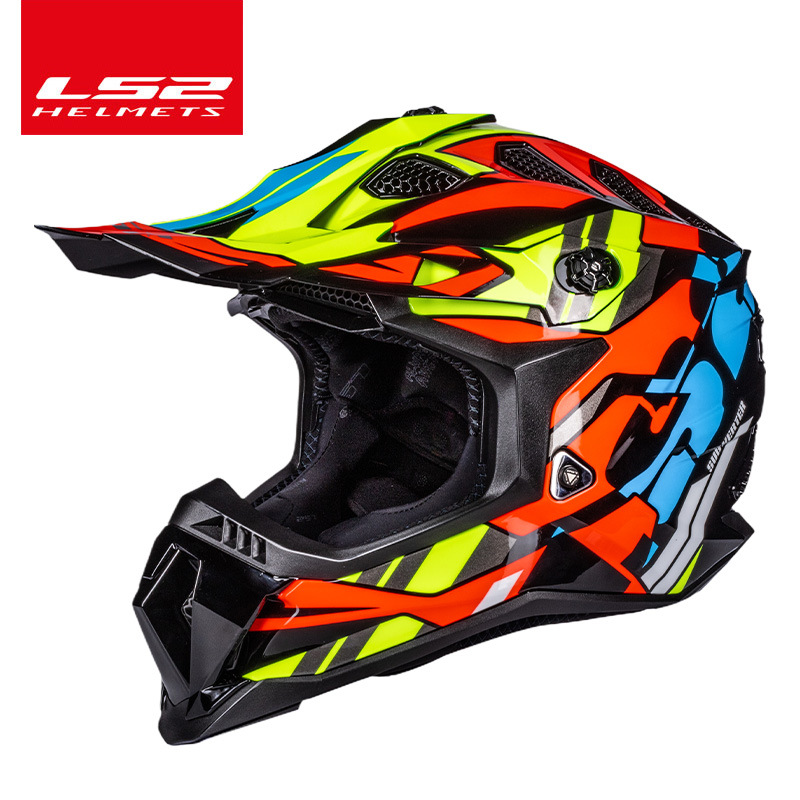 Lin Dao profesional motocicleta Four Seasons casco completo MX700 ls2 off-road casco de la motocicleta tire casco montaña cuesta abajo sitio