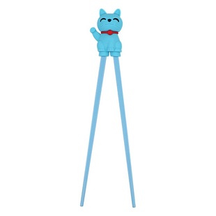 Two-color Silicone Lucky Cat Children's Chopsticks Baby Learning Chopsticks Practice Chopsticks Household Silicone Doll Children's Chopsticks