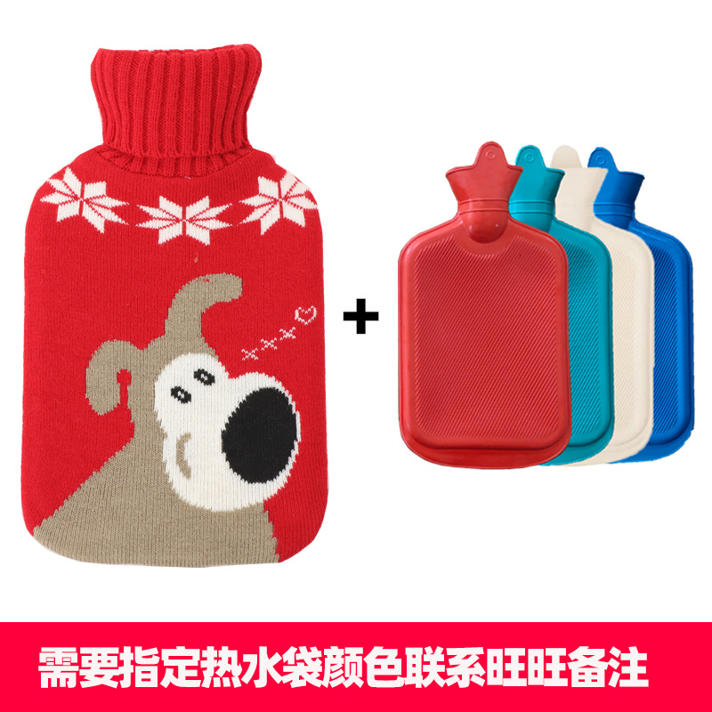 정상적인 고무 매체 레드 크리스마스 개 세트