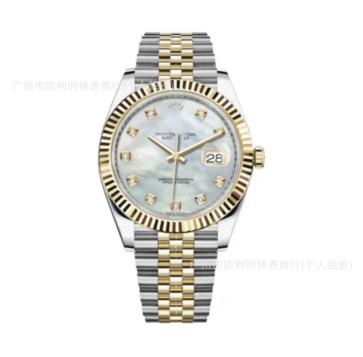 Laojia comercio exterior transfronterizo tendencia de moda hombre reloj mecánico automático tipo registro de correa de acero comercial impermeable reloj de luz nocturna