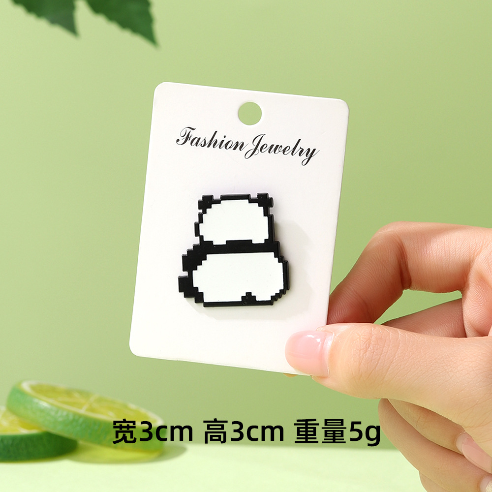 Dibujos animados lindo panda flor flor broche colección de la familia panda animal metal insignia accesorios de ropa para niños regalos