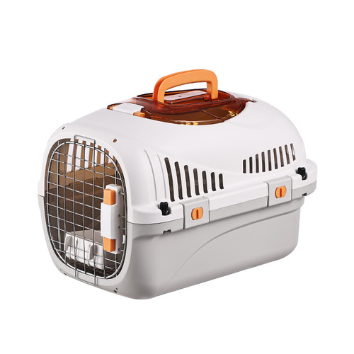 Cat pet flight box portable plastic pet box small and medium-sized pet out-going check-in box detachable pet nest
