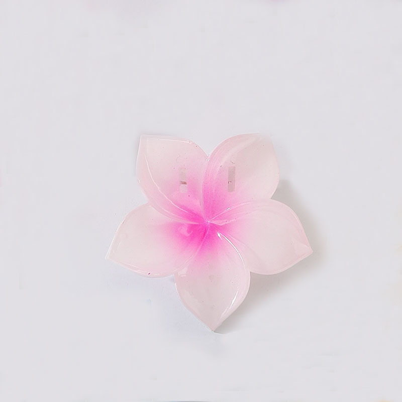 跨境热销鸡蛋花花朵发夹海边度假鲨鱼夹紫荆花盘发夹子时尚头饰女|undefined