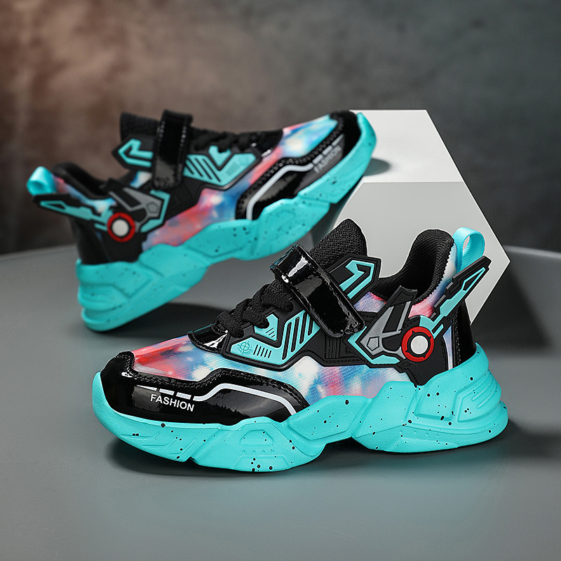 Zapatillas de Running Impermeables de Cuero Sintético para Niños, TPU, Impermeable, Antideslizante