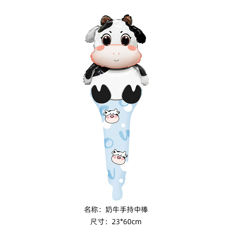 Dairy cow holds a stress