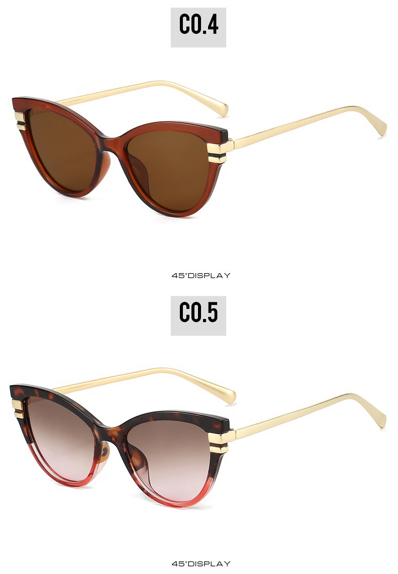 Gafas de sol cat eye retro para mujer protección solar estilo_voghion.com