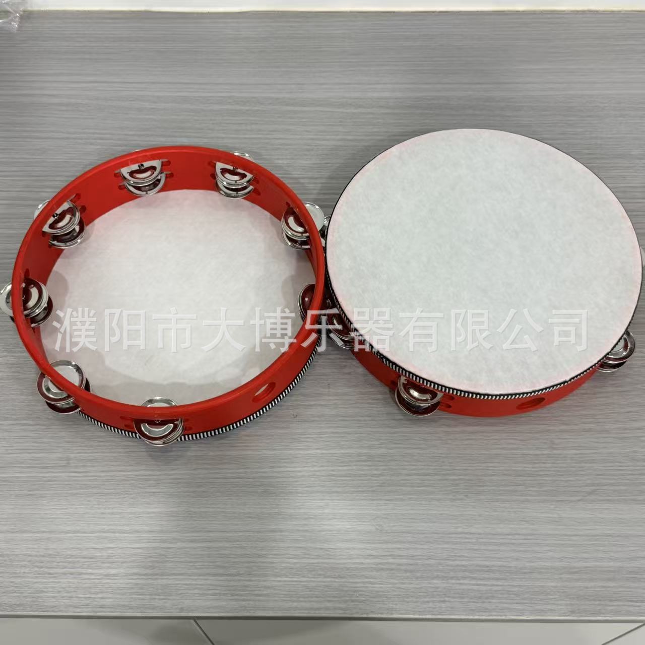 Instrumento de percusión Orff pandereta de doble fila 4 pulgadas 6 pulgadas 7 pulgadas 8 pulgadas 10 pulgadas tambor de mano tambor súper fuerte image 24