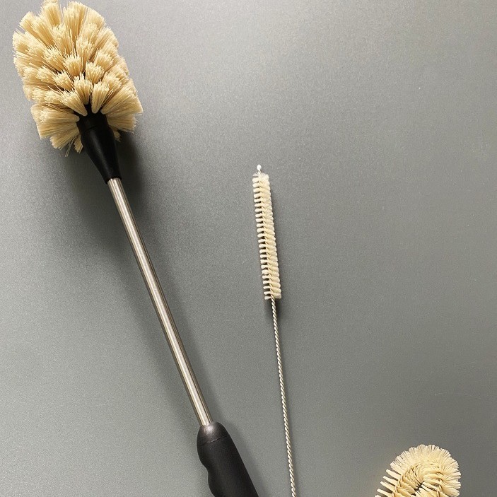 베이지 헤어 컵 브러쉬 3종 세트
