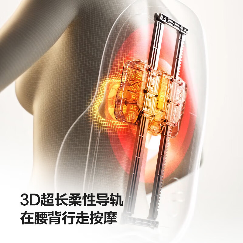 SKG腰部按摩仪T7-2【豪华款】腰靠垫肩颈背部推揉红光热敷护腰七夕情人节礼物|undefined
