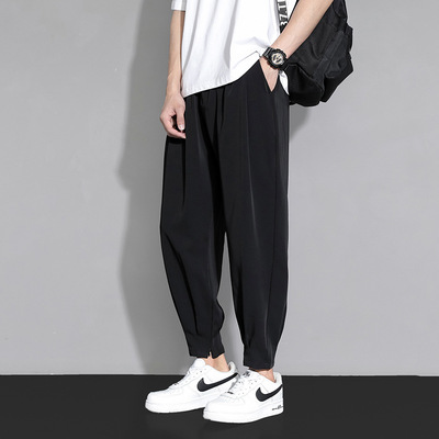 summer Thin section Ninth pants 2022 Teenagers Trend trousers