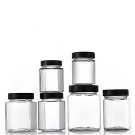 批发六棱玻璃瓶500ml蜂蜜瓶酱菜瓶六角辣椒酱瓶果酱食品包罐头瓶