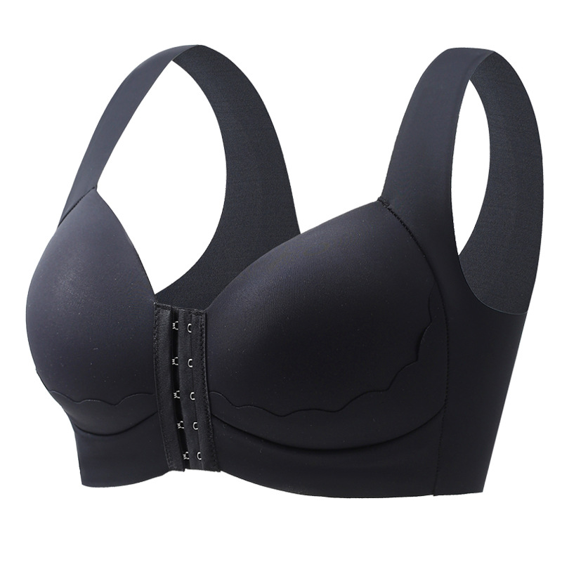 Transfronterizo sin marcas frontal ropa interior gran tamaño plegable pecho anti-caída chaleco sin anillo de acero hermosa espalda sin anillo de acero sujetador