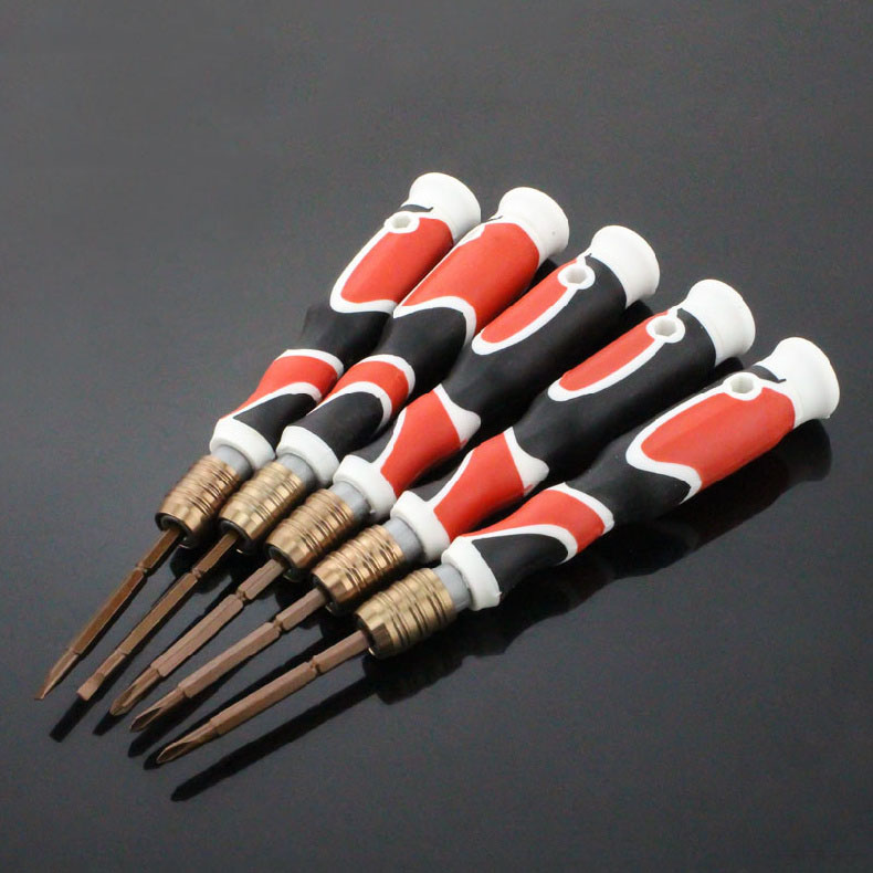 Endurecer destornillador cruzado S2 acero fuerte magnetismo rojo destornillador destornillador de tornillo de dos propósitos 10 / 1