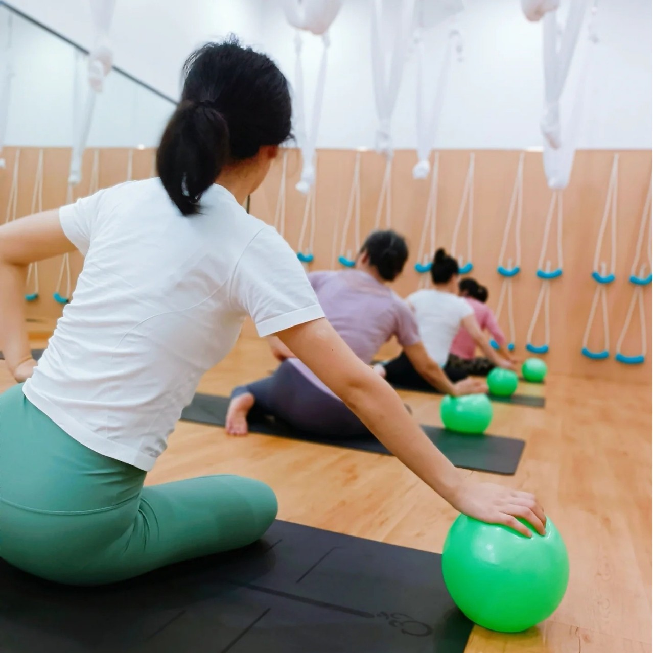 Pilates Artifact Small Green Ball Maternity Workshop Green Fascia Ball Maternity Artifact Magic Green Fascia Ball