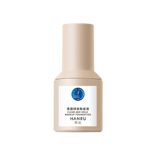 HANRU clear and long-lasting makeup foundation, natural concealer, soft skin, long-lasting, non-removing makeup foundation for mothers with oily skin