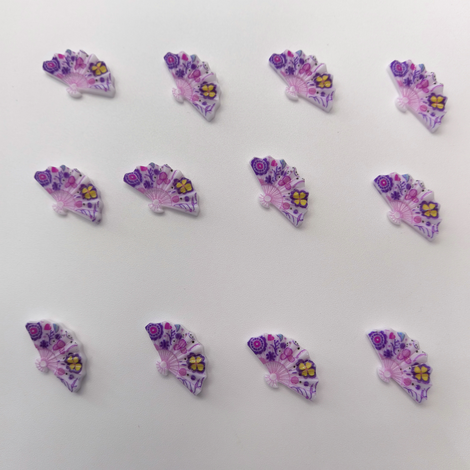 夏天跨境国潮爆款扇子树脂手工DIY服装辅料手机壳配件批发00