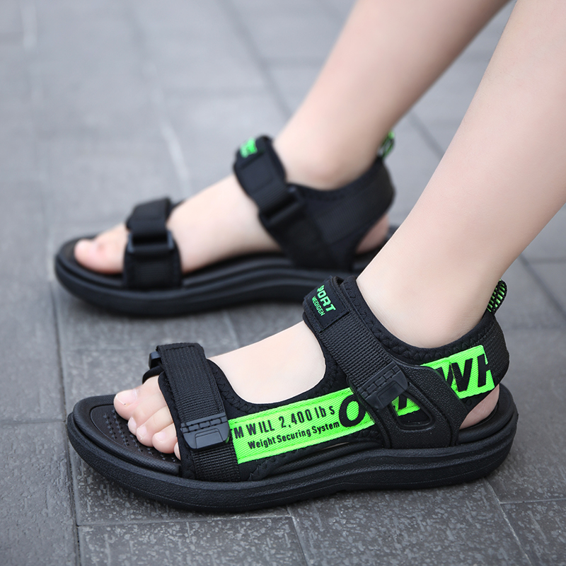 Sandálias de niñas verano 2025 nuevas niñas princesa zapatos de playa zapatos deportivos para niños grandes