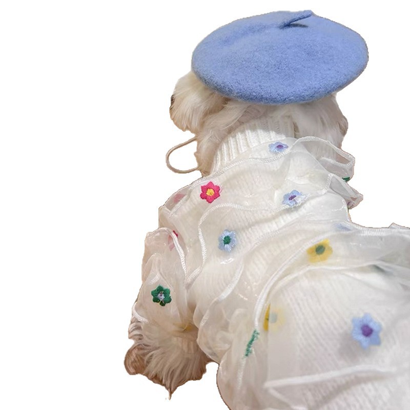 ペットニットセーターテディパンダ小型犬犬服秋の新作ポメラニアンVIP秋冬服