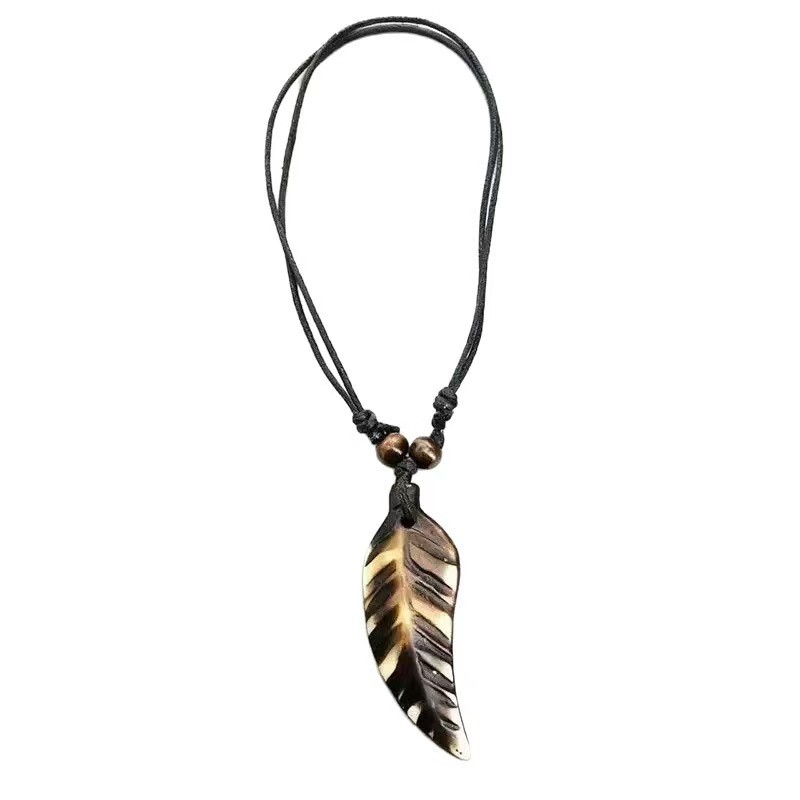 Multi-layer Turquoise Beaded Leather Necklace For Men Jewellery_voghion.com