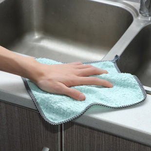 Pineapple Grids Rag Can Be Hung Dishwashing Cloth Cleaning Thickeneded Absorbent Scouring Pad Dishwashing Towel Coral Velvet Kitchen Rag