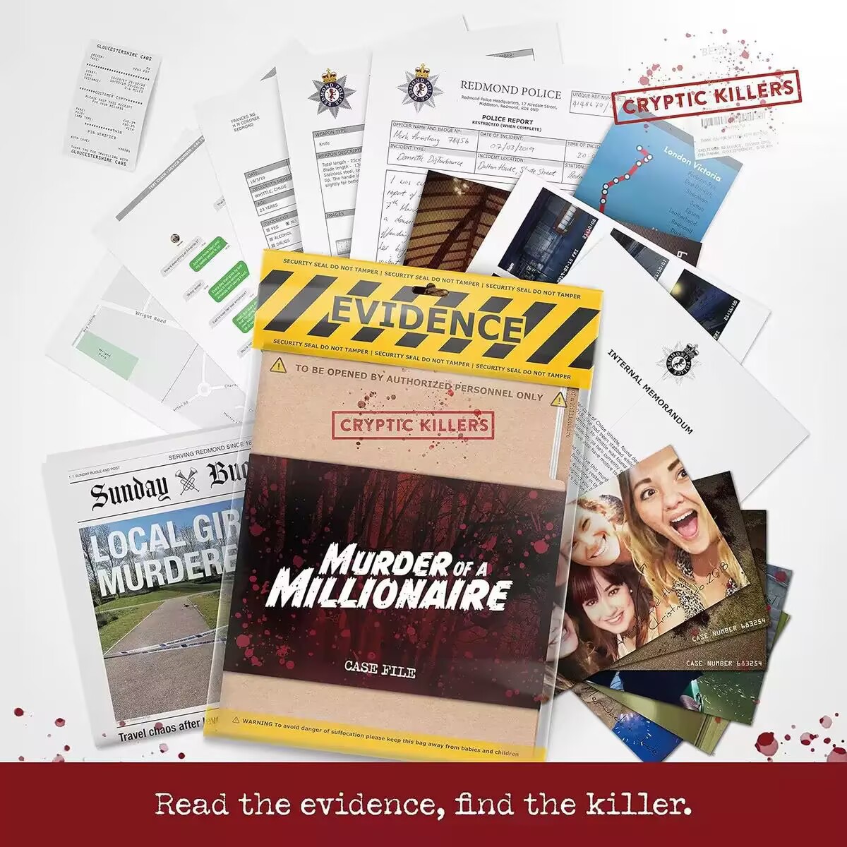 Cryptic killers Unsolved Murder Mystery Game Millionaire Cold Case Files 2