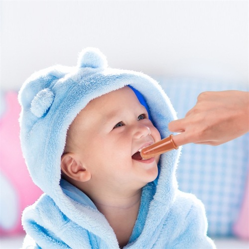 Baby Finger Glove Silicone Toothbrush Super Soft Thumb Glove Baby Breast Milk Toothbrush Tongue Cleaner Brush Pet Toothbrush