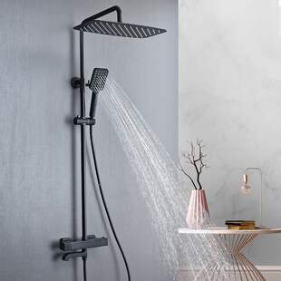 Surface-Mounted Thermostatic Shower Head Set All-Copper Intelligent Temperature Control Mixing Valve Multi-Functional Shower Head Set Mlh1007