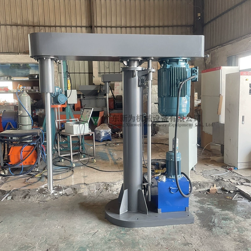 Диспергирующая машина высокой скорости с гидравлическим приводом для высоковязких материалов, смеситель для клеев и красок, поставляемая из Дунгуаня