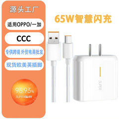 现货适用oppo65W手机充电器真我一加80W充电头超级闪充头套装批发