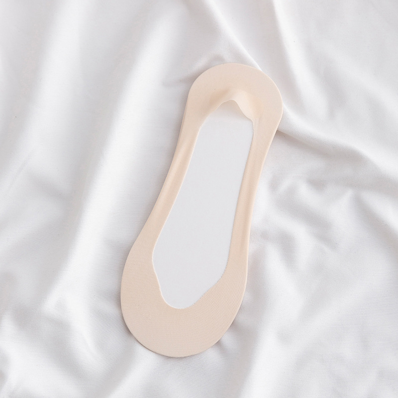 女性用秋用薄手滑り止めボートソックス、浅履き、日本風、脱げにくい、無地綿ソックス、春夏用インビジブルソックス、ショートソックス