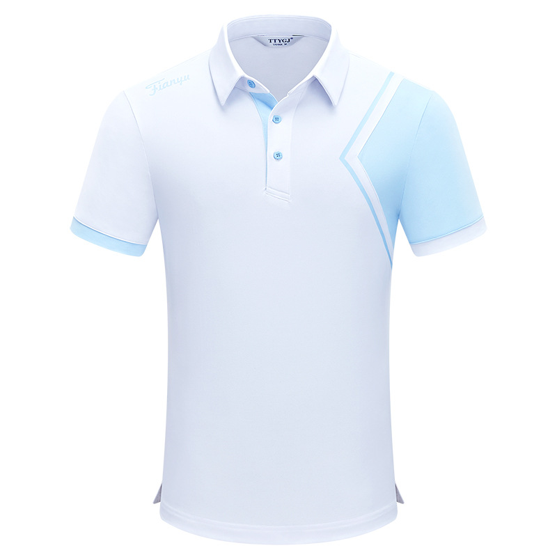 TTYGJ 高爾夫服裝男裝短袖T恤速干排汗彈力舒適面料夏季POLO衫